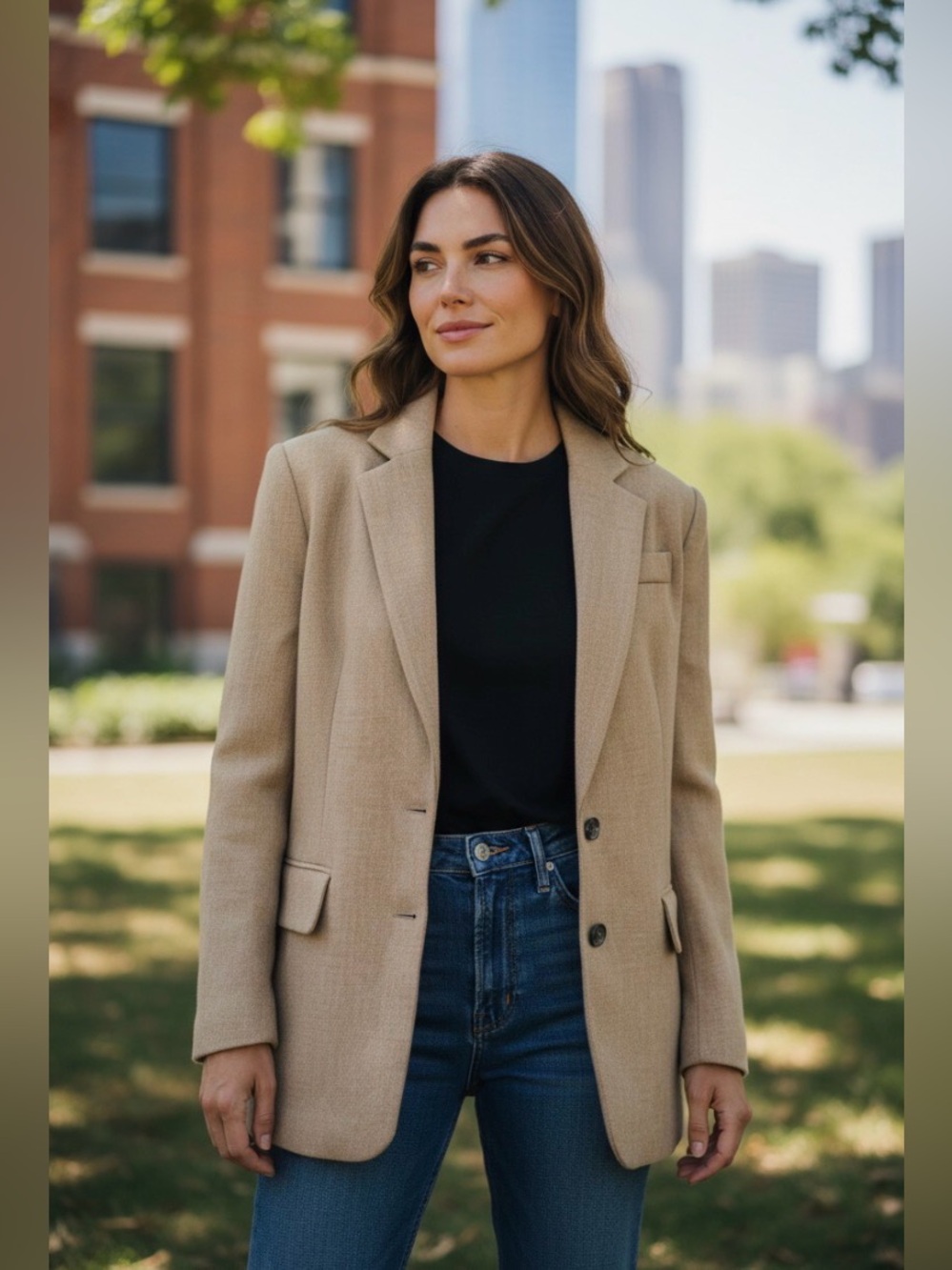 Club Monaco Wool Tan Blazer